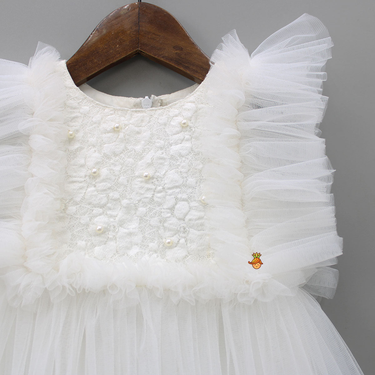 Beautiful White Frilly Dress