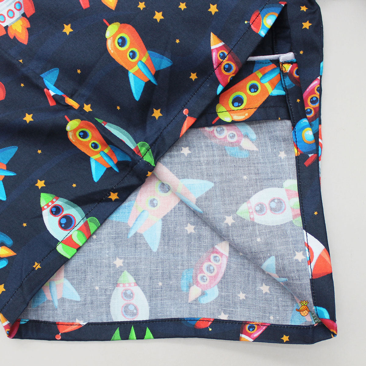 Rocket Ship Printed Sleepwear Set