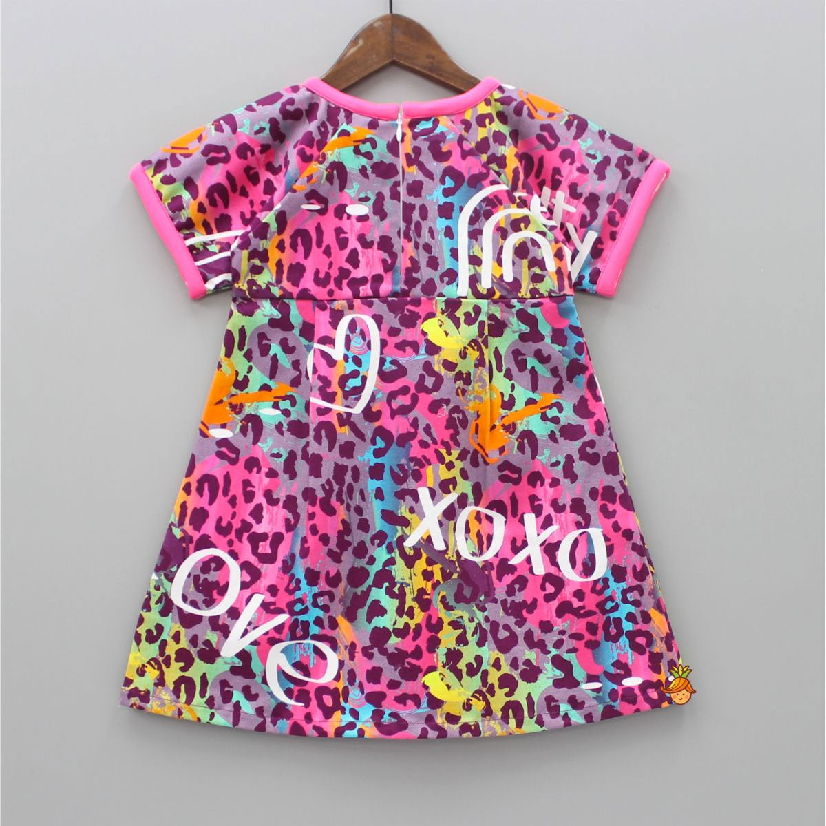 Colourful Animal Printed Short Sleeves Fancy Dress