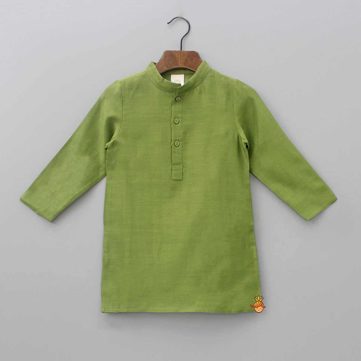 Green Kurta With Cheetah Printed Jacket And Pyjama