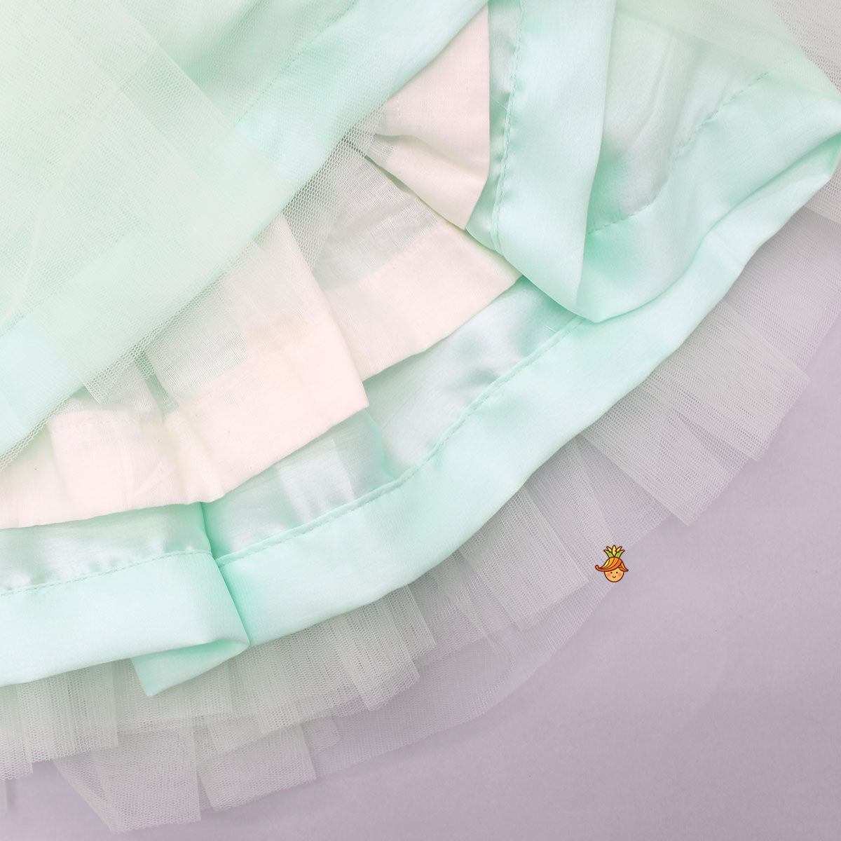 Sequins Butterflies Embellished Yoke Flared Dress