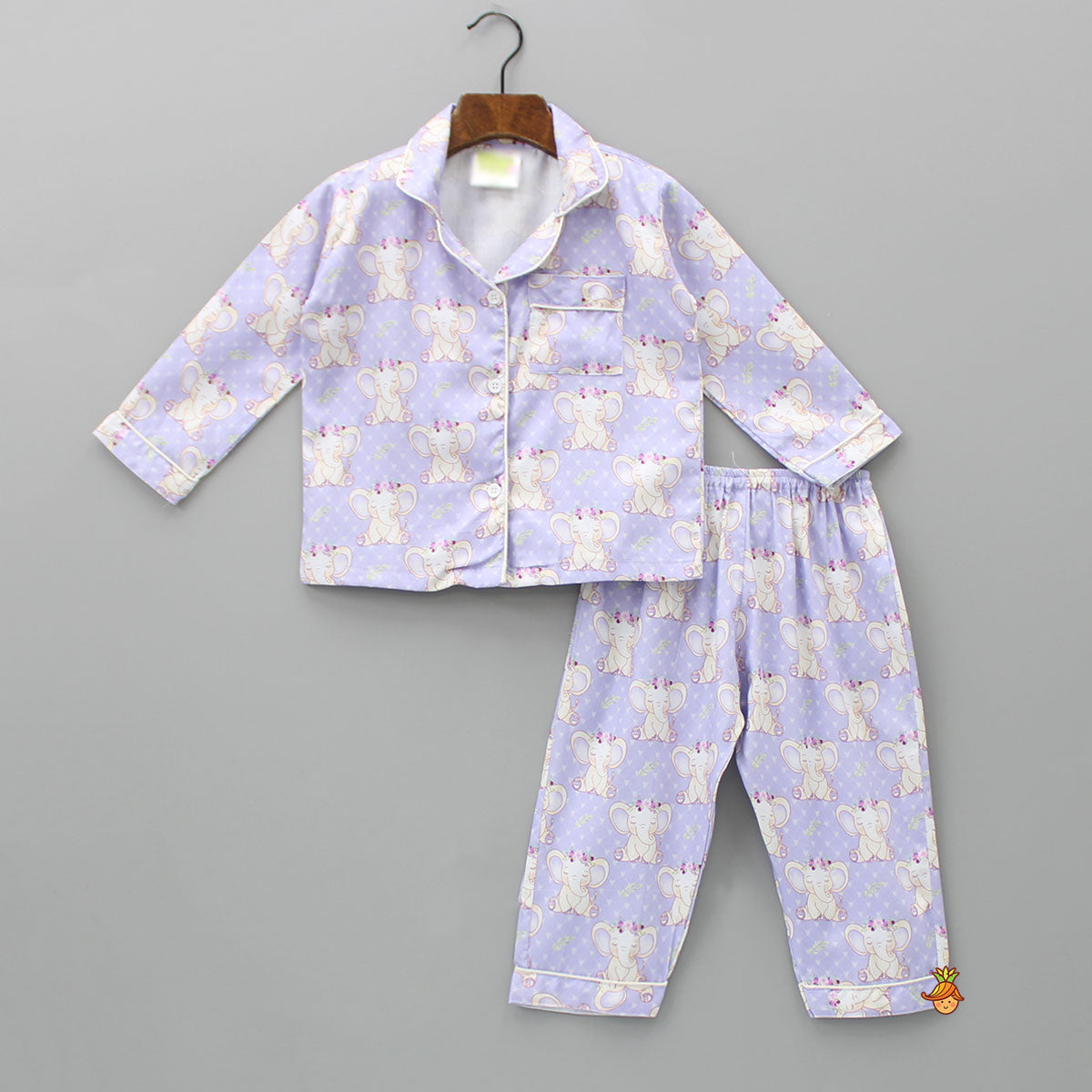 Cute Printed Lilac Sleepwear