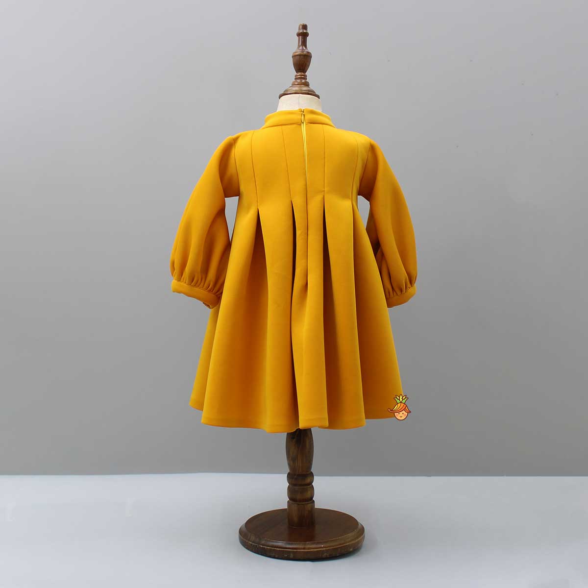 Mustard Box Pleated Dress